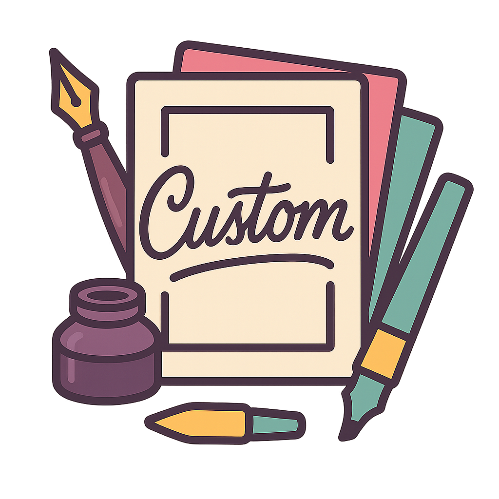 Custom calligraphy prints