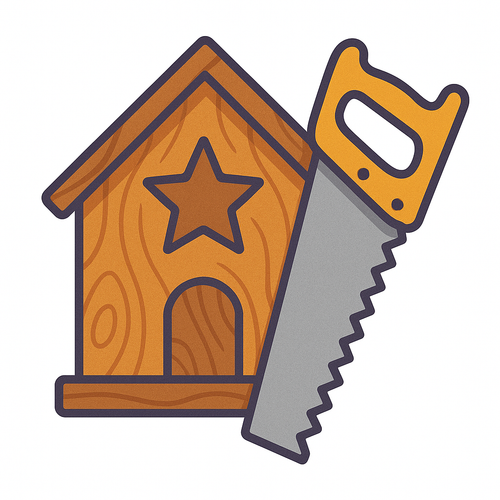 Handcrafted wooden decor